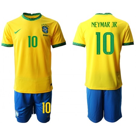Maillot de Foot Brésil Neymar JR 10 Enfant Domicile 2020
